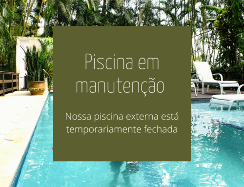 Piscina em manutenção