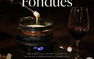 Festival de Fondues do Don 🍷 Escolha sua opção favorita ou viva a experiência completa com a Trilogia: 🧀 Fondue de Queijo – R$ 252 Uma seleção de queijos cremosos acompanhada de guarnições especiais para compartilhar. 🥩 Fondue de Carne – R$ 252 Carnes selecionadas preparadas na mesa, acompanhadas de molhos especiais. 🍫 Fondue de Chocolate – R$ 194 Chocolate cremoso servido com frutas e acompanhamentos deliciosos. 🥄 Fondue de Doce de Leite – R$ 194 Uma versão irresistível para os apaixonados por doces, com frutas e acompanhamentos selecionados. ✨ Trilogia de Fondues – R$ 628 A experiência completa com fondue de queijo, fondue de carne e fondue doce para uma noite inesquecível.