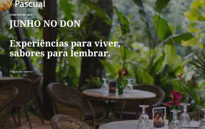 Acompanhe os eventos do Don Vivências de Junho 🤍