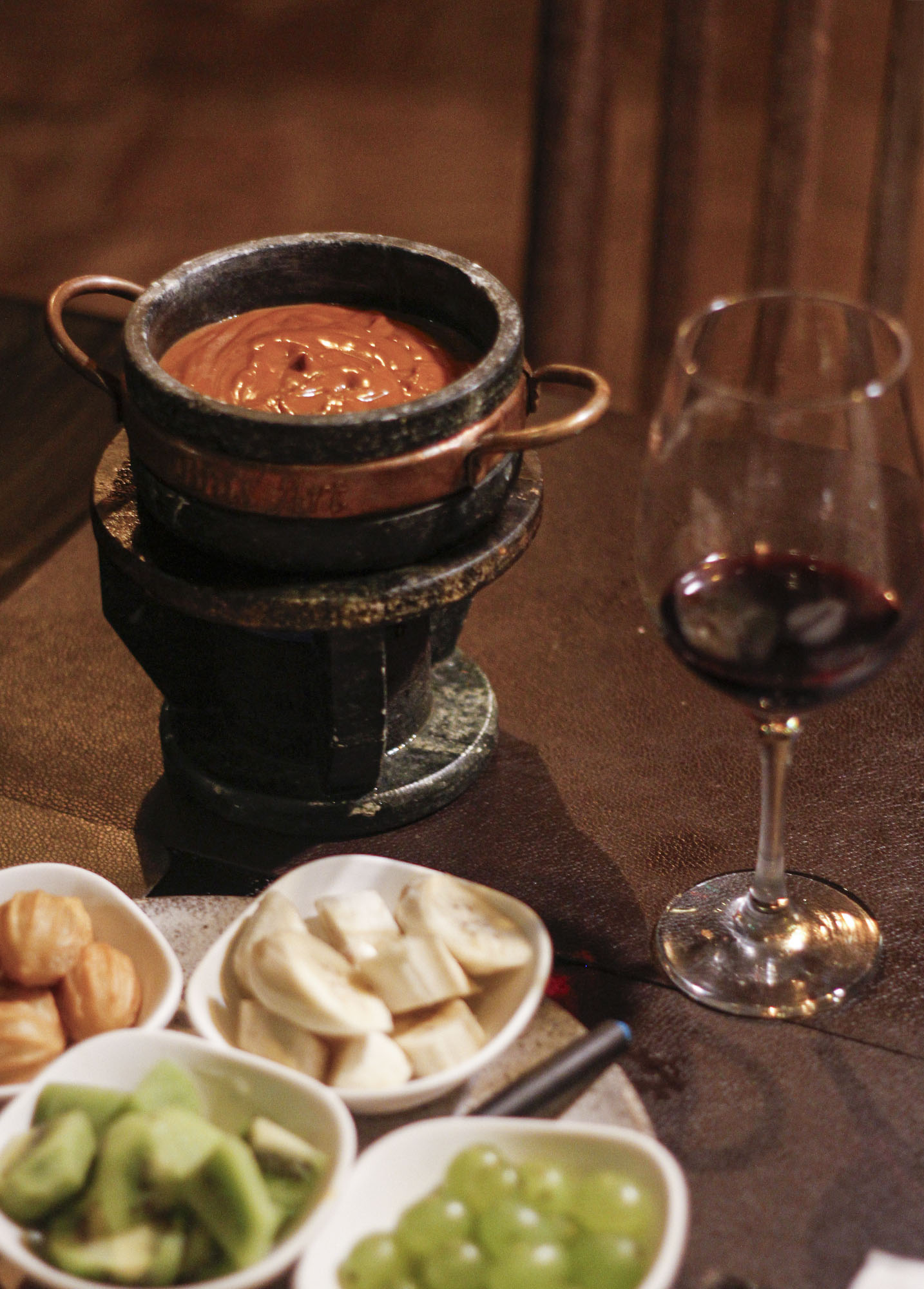 Fondue Doce de Leite - mesa