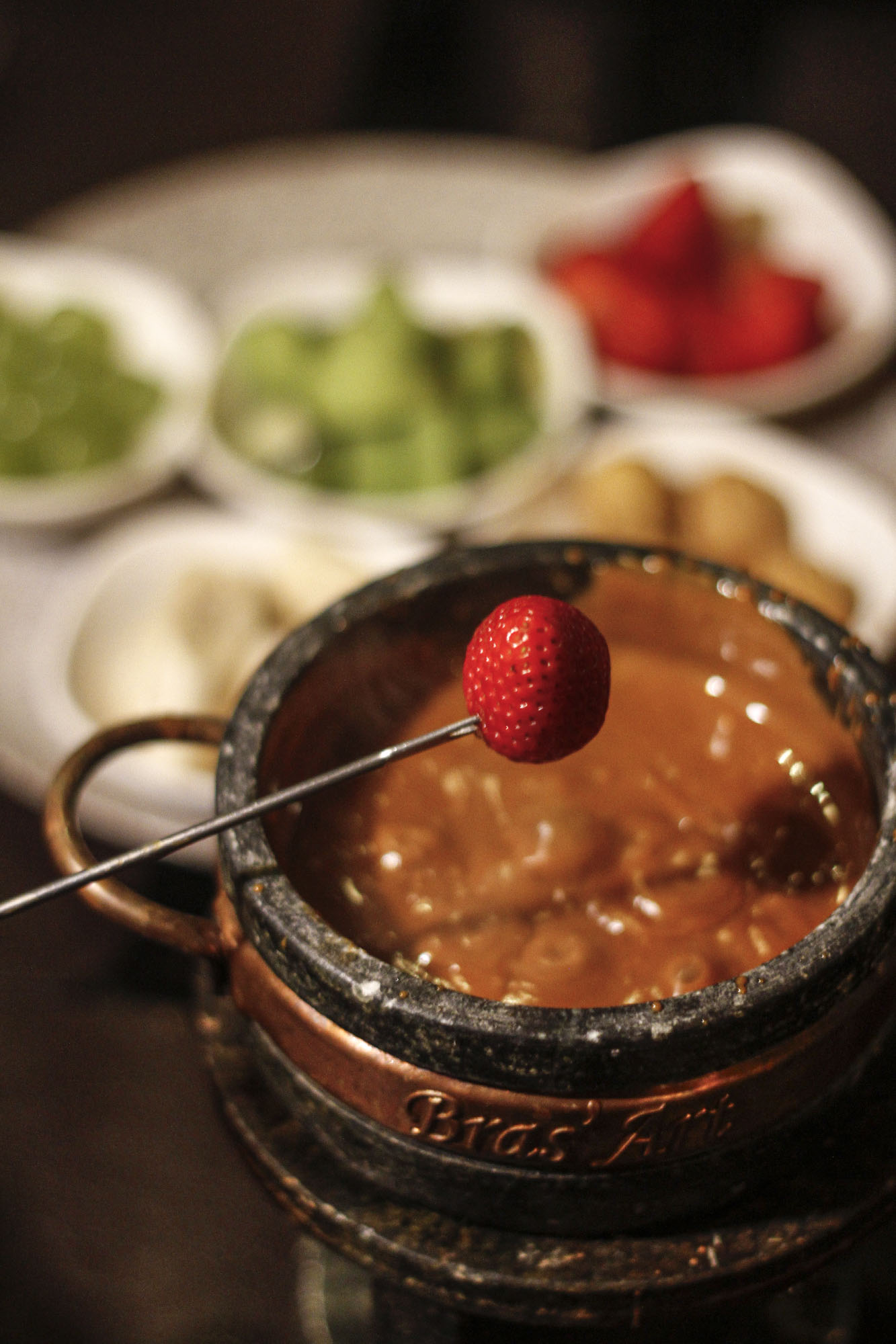 Fondue Doce de Leite - morango
