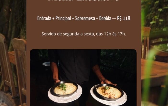 Almoço executivo Don Pascual Um menu completo para quem valoriza tempo e sabor: Entrada + prato principal + sobremesa + bebida por R$ 118 Segunda a sexta, das 12h às 17h.