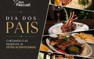 Neste Dia dos Pais, presenteie com uma experiência. 🌿🥩 No dia 09 de agosto, todos os pais que almoçarem no Don Pascual ganham um Day Use para aproveitar em outra data e ainda concorrem a uma estadia. 📞 Reserve sua mesa: (21) 97018-6668